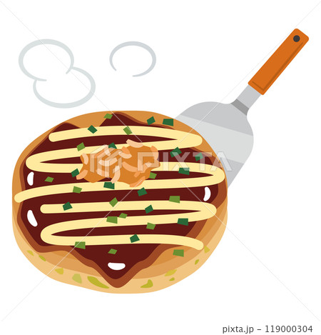 お好み焼きのイラスト お好み焼きのイラスト 119000304