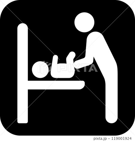 オムツ交換設備を表示するアイコン 119001924