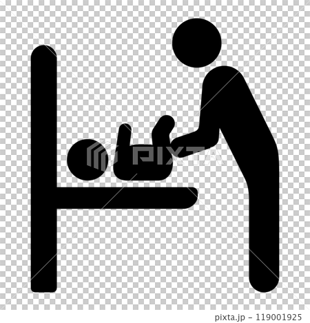 オムツ交換設備を表示するアイコン 119001925