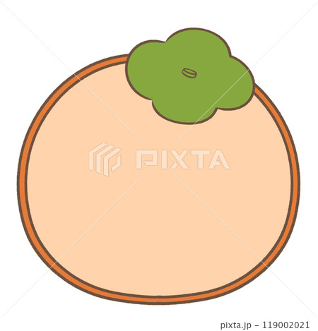 シンプルな柿のフレーム シンプルな柿のフレーム 119002021