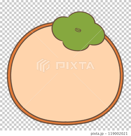 シンプルな柿のフレーム シンプルな柿のフレーム 119002021