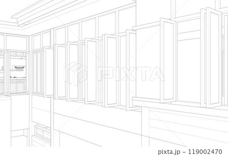 3D illustration of building project 119002470