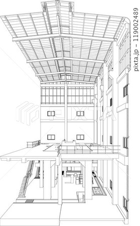3D illustration of building project 119002489