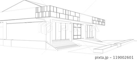 3D illustration of building project 3D illustration of building project 119002601