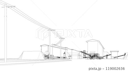 3D illustration of building project 119002636