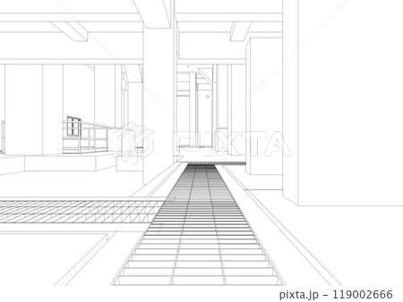 3D illustration of building project 119002666