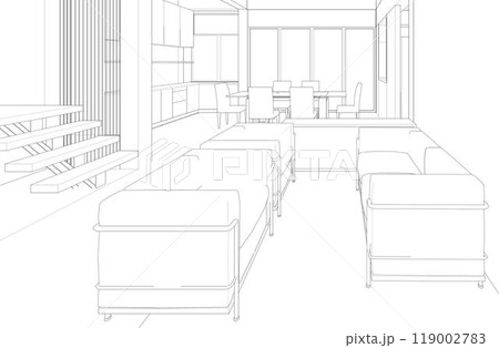 3D illustration of building project 3D illustration of building project 119002783