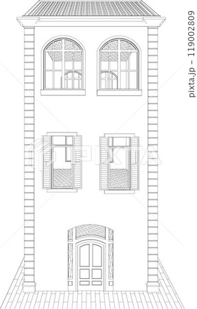 3D illustration of building project 119002809