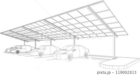 3D illustration of building project 3D illustration of building project 119002813