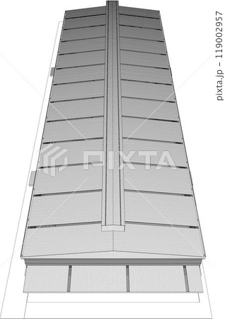 3D illustration of building project 3D illustration of building project 119002957