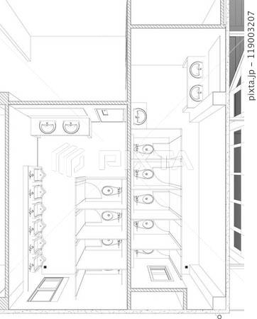 3D illustration of building project 119003207