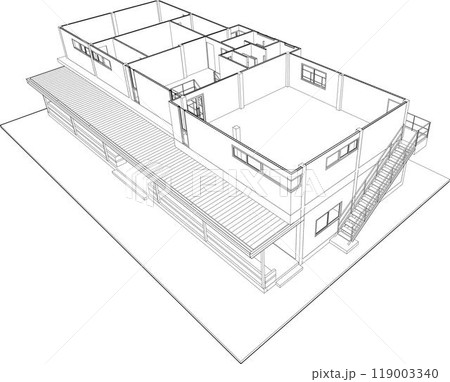 3D illustration of building project 119003340