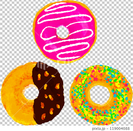 Donut illustration 119004088