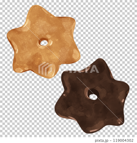 Lebkuchen 明星水彩風格手繪插畫 119004302