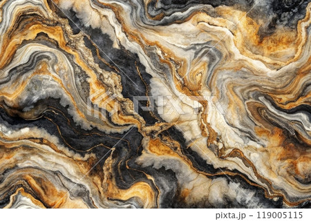 Indigo marbling with natural luxury style swirls of marble 119005115