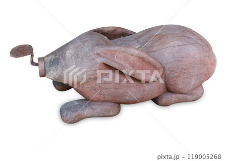 Top view of coconut grater, focus selective 119005268