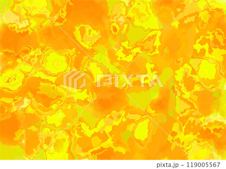 水彩調の模様 オレンジ イエロー 派手 サイケデリック ロック バック 背景 水彩調の模様 オレンジ イエロー 派手 サイケデリック ロック バック 背景 119005567
