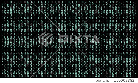 black binary code background, digital binary data on computer screen background, Abstract binary background for hackathon and other digital events, matrix effect, digital data, data clouds 119005882