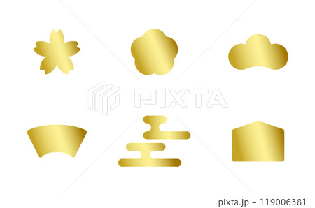 金色フレーム・あしらいセット 金色フレーム・あしらいセット 119006381