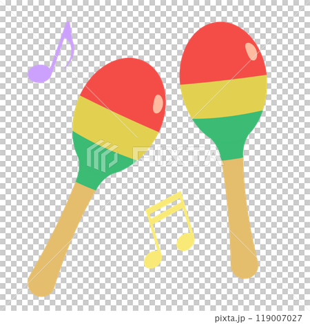 マラカスのイラスト マラカスのイラスト 119007027