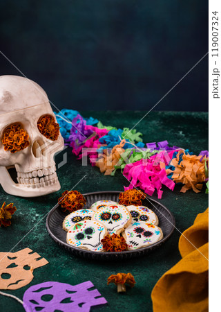 Mexican Halloween Dia de los Muertos Mexican Halloween Dia de los Muertos 119007324