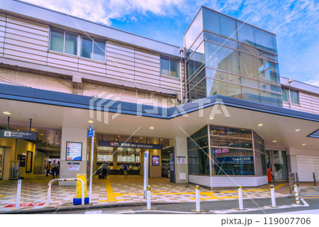 日本の横浜都市景観　東急電鉄　綱島駅などを望む＝2日 119007706