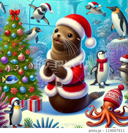 アシカのクリスマスパーティー 119007811