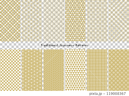 和柄 パターン 背景素材 119008367