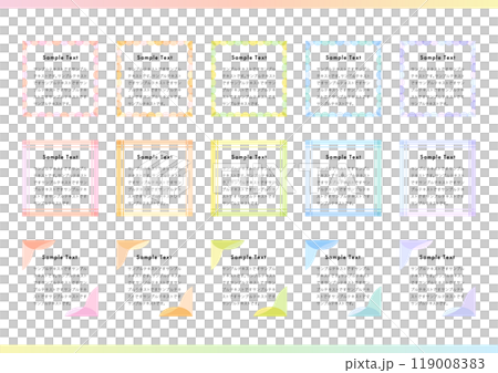 水彩風格框架材質集 119008383