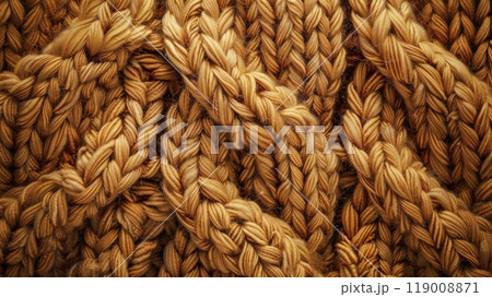 Close-up of woolen knit texture background 119008871