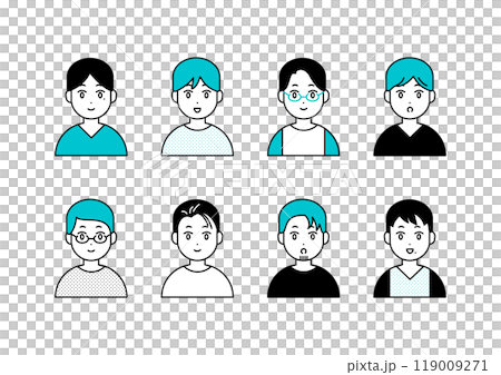 男性 アイコン イラスト素材 男性 アイコン イラスト素材 119009271