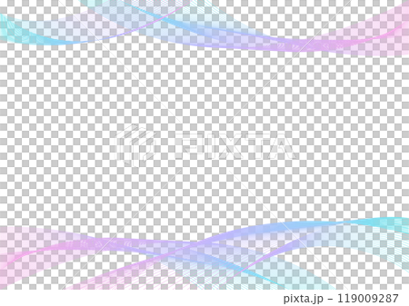 ラインウェーブ グラフィック 背景素材 119009287