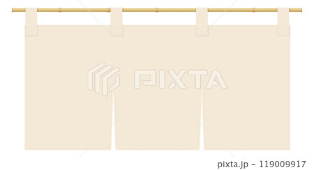 暖簾のイラスト 119009917