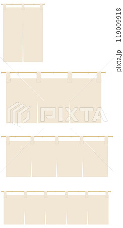 暖簾のイラスト 119009918