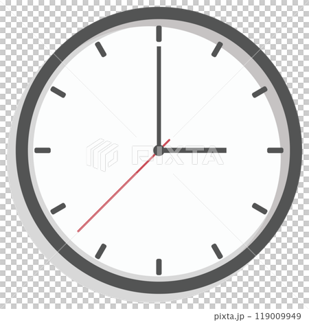 シンプルな時計のイラスト 119009949
