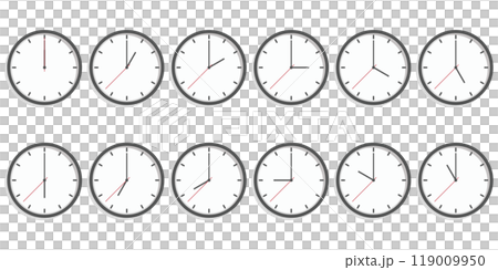 一個簡單的時鐘的插圖 一個簡單的時鐘的插圖 119009950