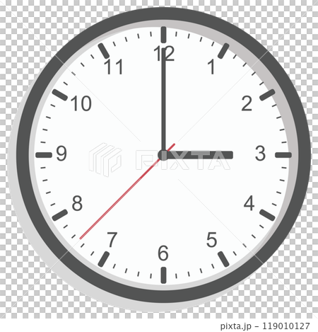 シンプルな時計のイラスト 119010127