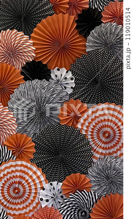 ハロウィーン柄の折紙 119010514