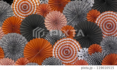 ハロウィーン柄の折紙 119010515