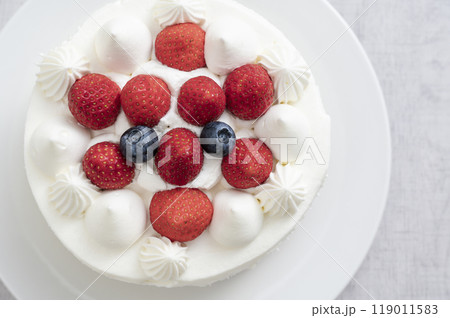 苺のデコレーションケーキ 119011583