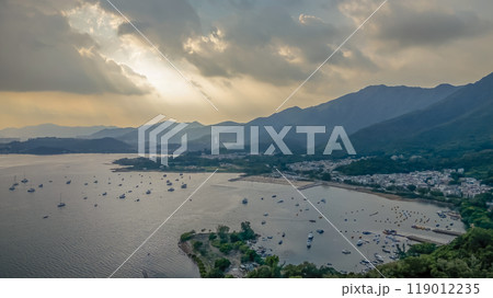 a Panorama landscape of Plover Cove, Hong Kong Sept 29 2024 119012235