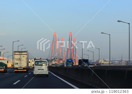 モーニングクルーズ・名港トリトンブリッジ・名港西大橋【愛知県名古屋市】 モーニングクルーズ・名港トリトンブリッジ・名港西大橋【愛知県名古屋市】 119012363