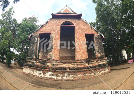 Luang Phor Khao Viharn It is in front of the main pagoda at Wat Mae Nang Pluem.It looks like a brick building. Inside the Viharn is the Phra Phuttha Nimit Mongkol Sri Rattanatri . Luang Phor Khao Viharn It is in front of the main pagoda at Wat Mae Nang Pluem.It looks like a brick building. Inside the Viharn is the Phra Phuttha Nimit Mongkol Sri Rattanatri . 119012525