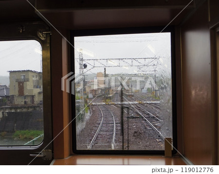 明知鉄道 運転台からの車窓（恵那駅） 119012776
