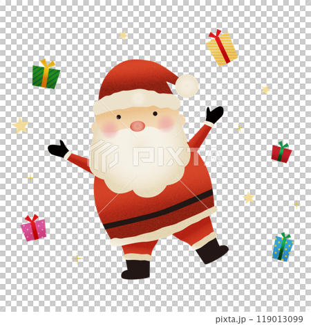 聖誕老人分發禮物的插圖 119013099
