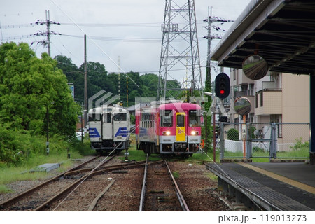北条鉄道 フラワ2000形とキハ40（北条町駅） 119013273