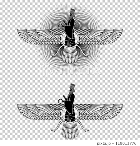 Zoroastrianism Symbol Silhouette 119013776