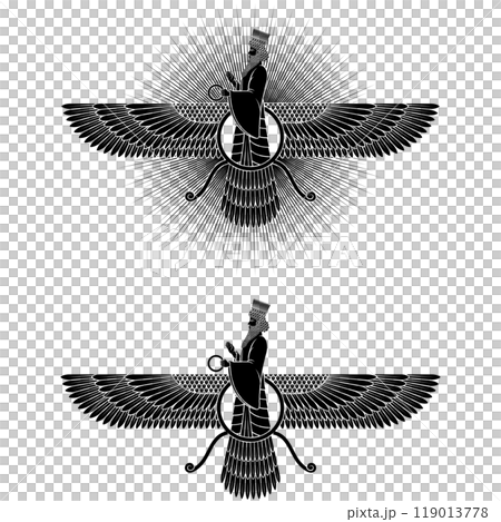 Zoroastrianism Symbol Silhouette 119013778