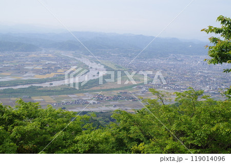旅伏山から眺めた出雲平野の景色 119014096