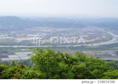 旅伏山から眺めた出雲平野の景色 119014106